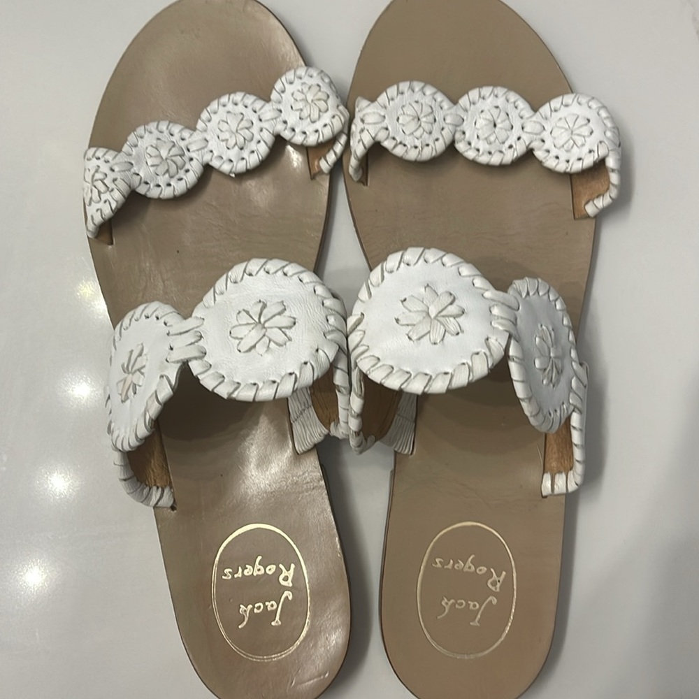 Jack Rogers Sandals -White -Size 9